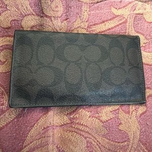 Coach checkbook cover